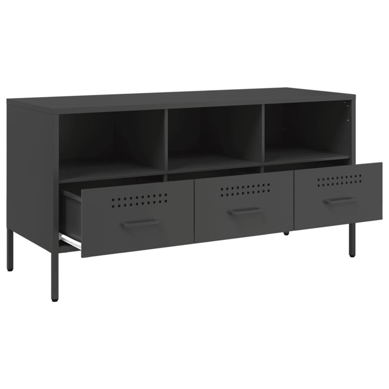 Yes_No_Yes_No_No Unfinished TV Stand, 100.5cm, Black