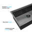 Évier de cuisine encastré à simple cuve en acier inoxydable 33 x 19 x 10 po avec poste de travail
