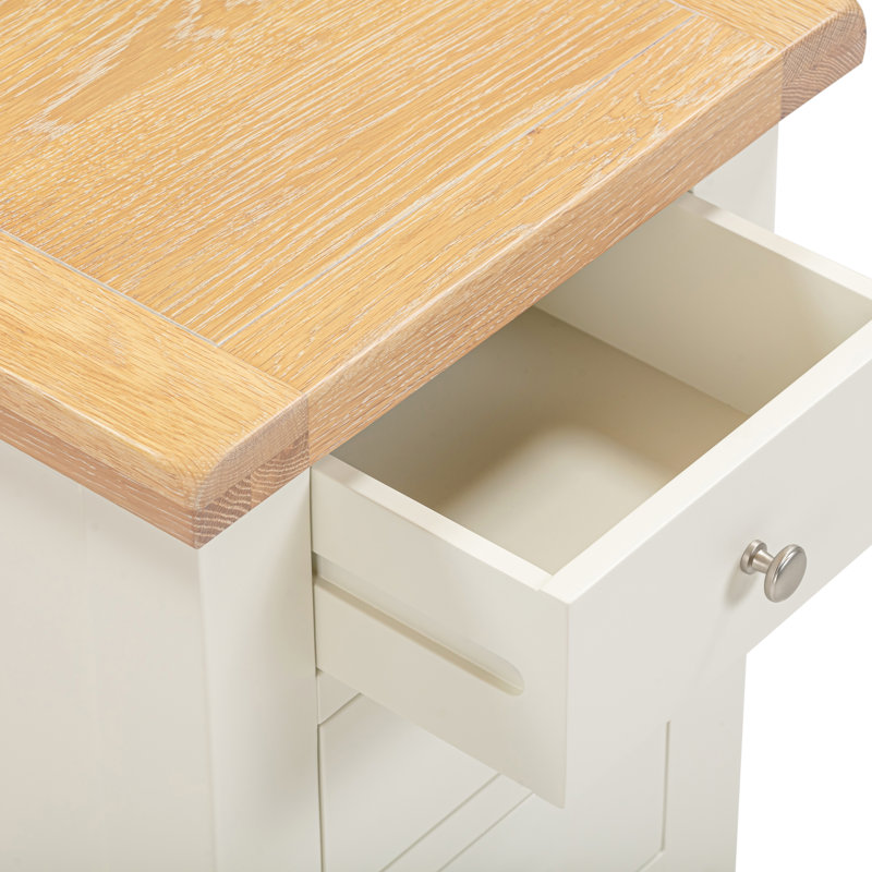Windsor 47cm W Bedside Table, Ivory