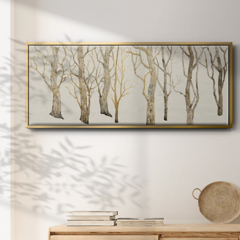Bare Trees II- Framed Canvas, 20" H x 50" W