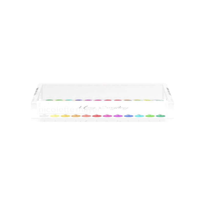 Acrylic Decorative Tray, 12.5"W x 7.75"D x 2"H