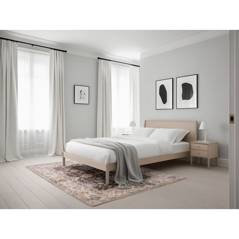 Tapis oriental beige / brun, Rectangle 5 pi x 7 pi