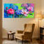 Plantes et fleurs, ensemble de 3 reproductions d'art sur toile-1798132927