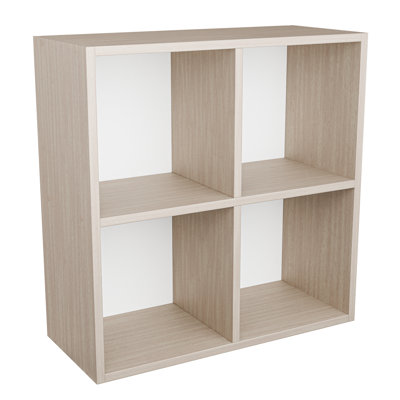 Solid Wood Decorative Storage 6-Cube Bookcase Ariana 7.2