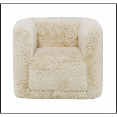 Beige Swivel Accent Chair with Full Foam Construction and 360-Degree Rotation for Ultimate Comfort and Versatility