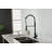 Commercial Spring Kitchen Faucets With Pull Out Sprayer, Stainless Steel Single Handle One Hole Kitchen Sink Faucet, Industrial 3-Hole Sink Faucet For Camper Laundry Bar