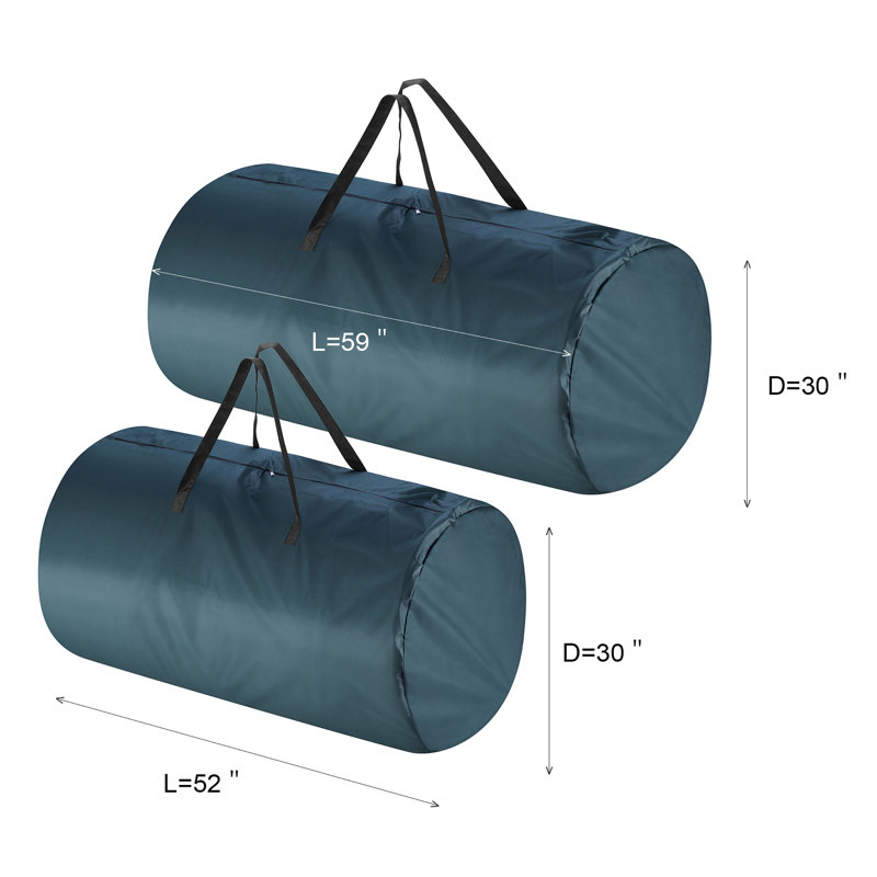 Christmas Tree Storage Bags- 2- For 7.5-16 Ft Artificial Trees-Premium Canvas-Protect Holiday Decorations, Inflatables by Tiny Tim Totes