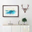 Rolling Ocean Waves in Abstract - Picture Frame Graphic Art Print-55762679-55762676