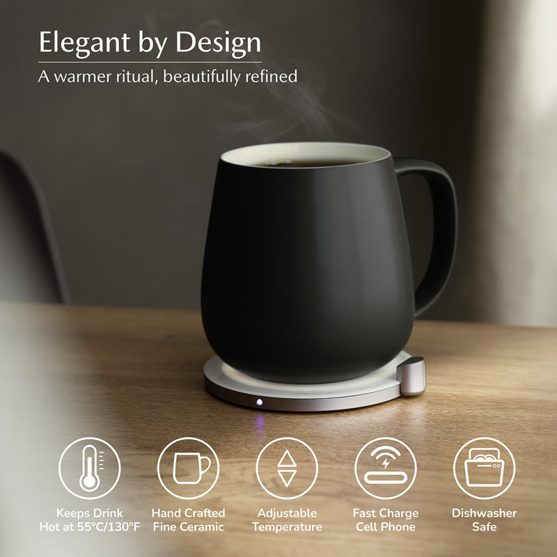 Ensemble de tasses chauffantes Ui +, Black