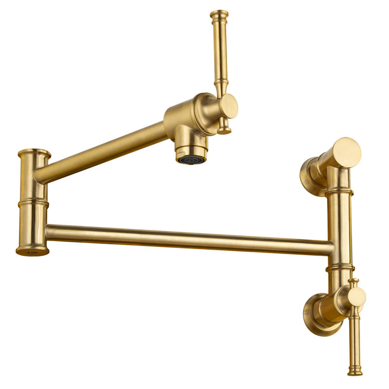 Pot Filler Kitchen Faucet, Brushed Gold