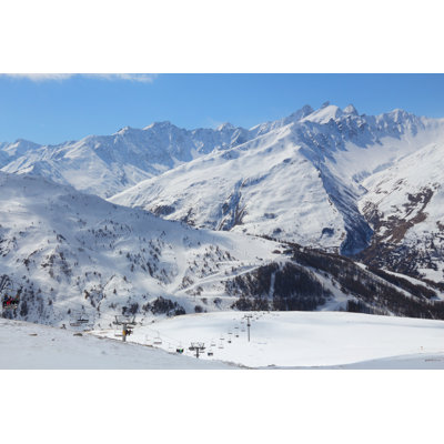 French Alps Snow - Wrapped Canvas Print