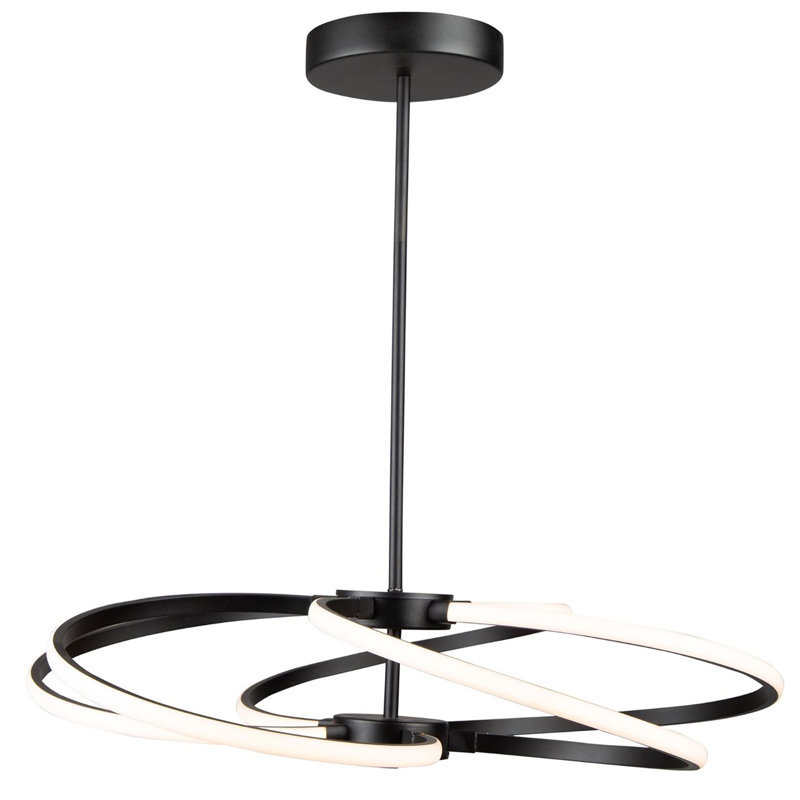 Luminaire suspendu cylindrique Ryann, H 62,67 po x l 26,3 po x P 26,3 po 