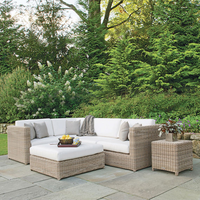 Sag Harbor Outdoor Square Side Table, Mocha