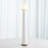 Ceramic and Alabaster Torchiere