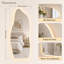Miroir mural 65 po x 25 po en verre trempé irrégulier à DEL pleine longueur, miroir de forme organique à intensité variable pour chambre à coucher, vestiaire, salon, boutique et hôtel