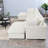 Large U-Shaped Sectionals, Chenille 6-Seat Modern Modular Sofa