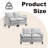 50" Upholstered Loveseat Sofa-717827068