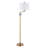 Ferdy 61.5'' Brass Gold Swing Arm Floor Lamp