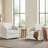 33" W Modern Upholstered Swivel Armchair-1378563913
