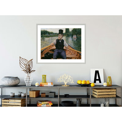 A Boating Party (Partie de bateau) by Gustave Caillebotte -Framed Giclee Print