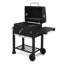 Heavy-duty Charcoal Grill With Foldable Side Table & Wheels - Outdoor Bbq Grill For Patio/backyard