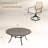 8-person Round Outdoor Patio Dining Set With Swivel Rattan Armchair-487180771