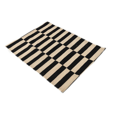 Tapis noir et blanc Jaylen