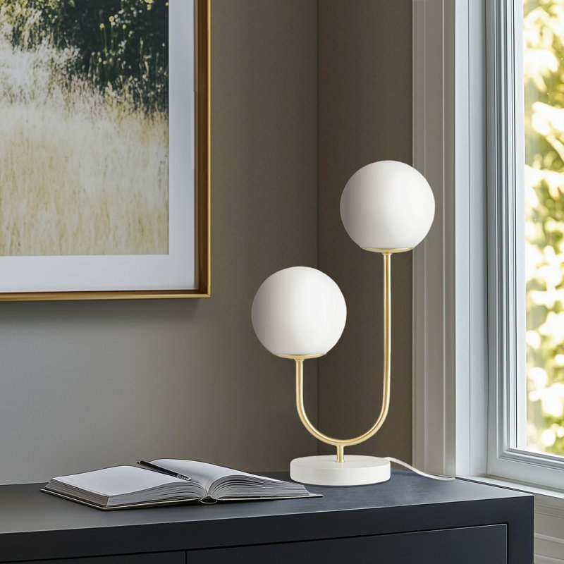 Avinash Metal 2-Light Globe Table Lamp