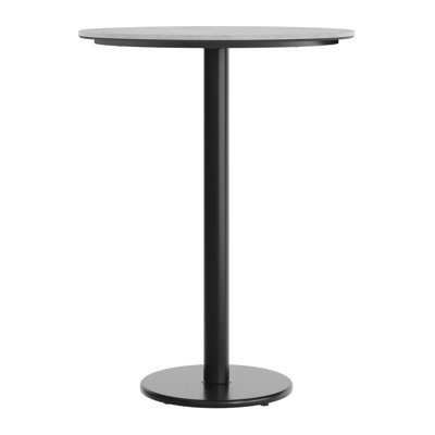 Commercial Seamless Surface Tabletop with Bar Height Round Base