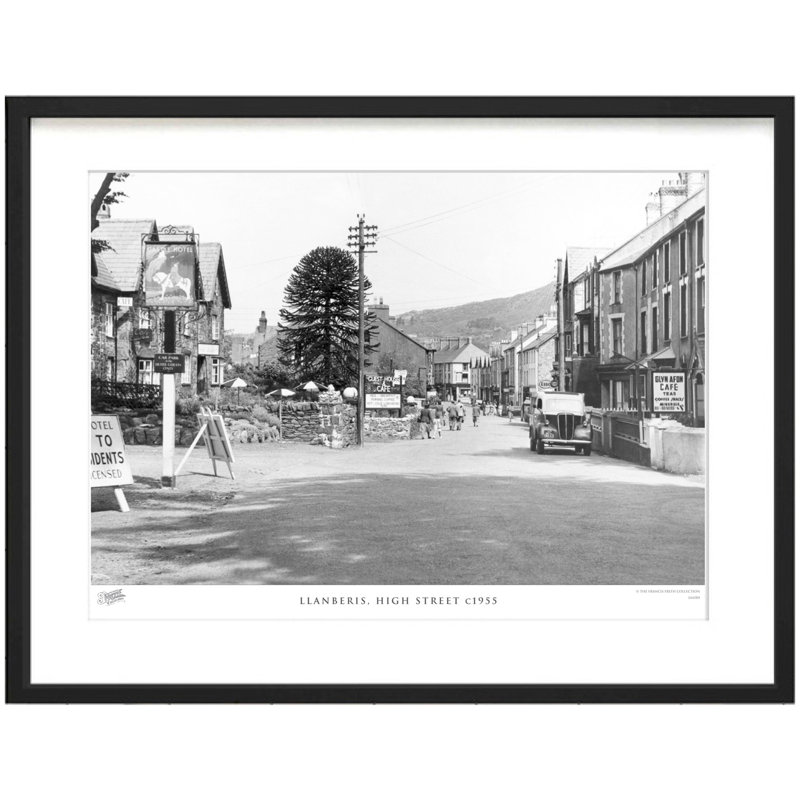 Llanberis, High Street C1955 - Single Picture Frame Print, 28cm H x 36cm W x 2.3cm D