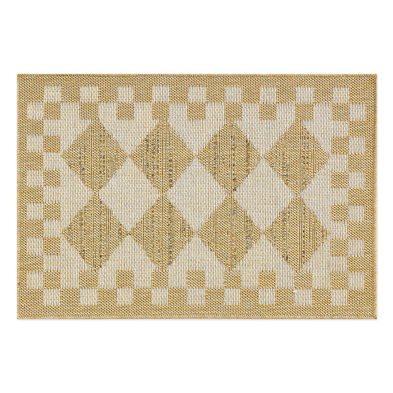 White Diamond Indoor/Outdoor Rug, Rectangle 2' x 3'