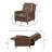 Krystaline Upholstered Home Theatre Seating in Brown