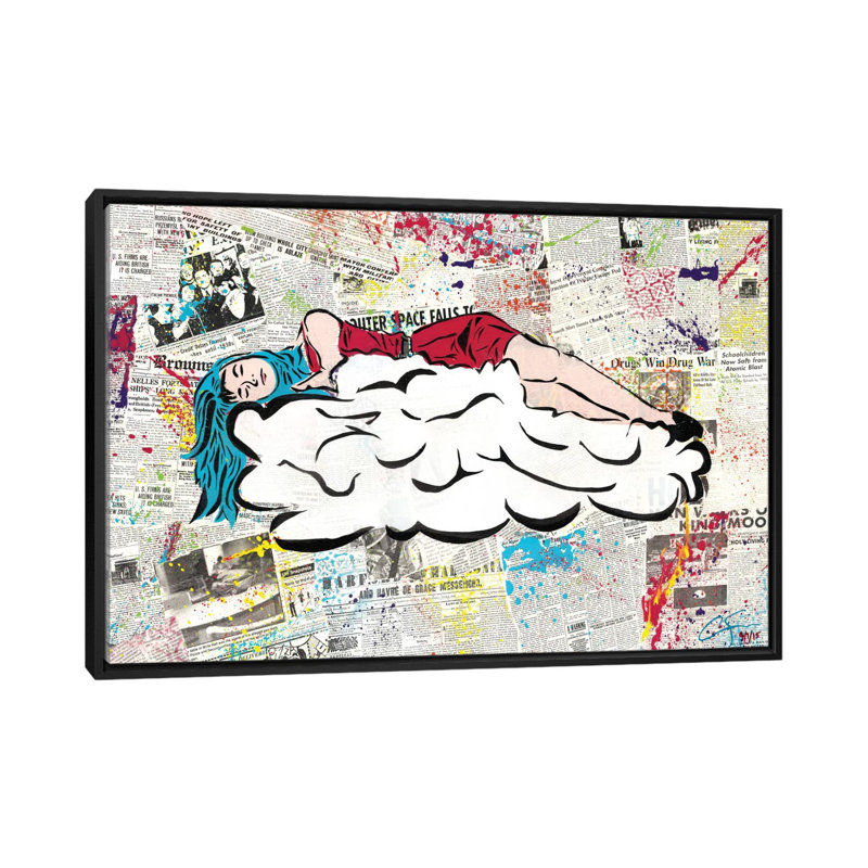 « tranquillité d’esprit », reproduction d’impression sur toile tendue, H 18 po x l 26 po x P 1,5 po, Toile avec cadre noir