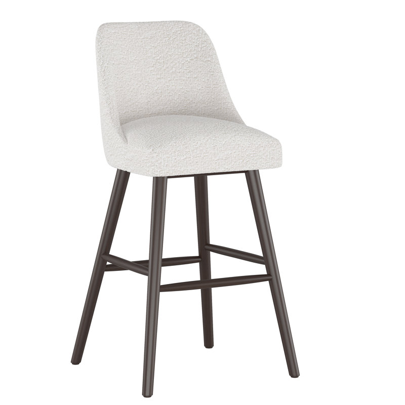 Tabouret Gallie, Tabouret de bar (siège d'une hauteur de 31 po), Espresso, Boucle neige classique