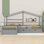 Lit plateforme simple avec trois tiroirs de rangement Bladric