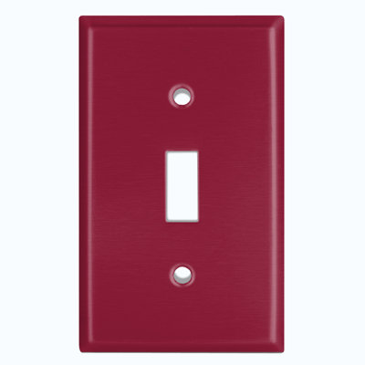 Plaque d'interrupteur en métal (brun cannelle - bascule simple)