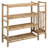  Shoe Rack With Shelf Natural 34.65 X 10.63 X 31.50 In Bamboo