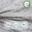 Matelas pliable de 4 po, lit pliant en mousse à mémoire de forme à trois volets pour chambre d'amis, véhicule récréatif, camping-238616591