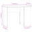 vidaXL Desk Engineered wood 39.4 in x 21.7 in x 29.5 in-1296504063