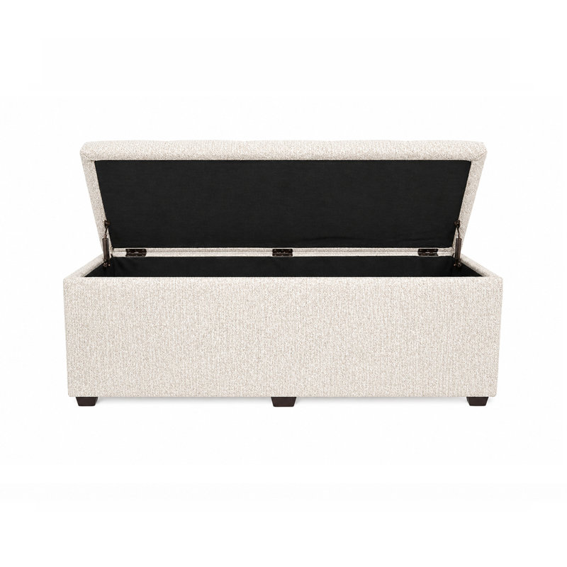 Banc de rangement Esplanade, chenille, ivoire, Ivoire ivoire