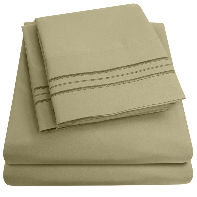 Lilac Twin XL Soft Microfiber Sheet Set with Deep Pockets