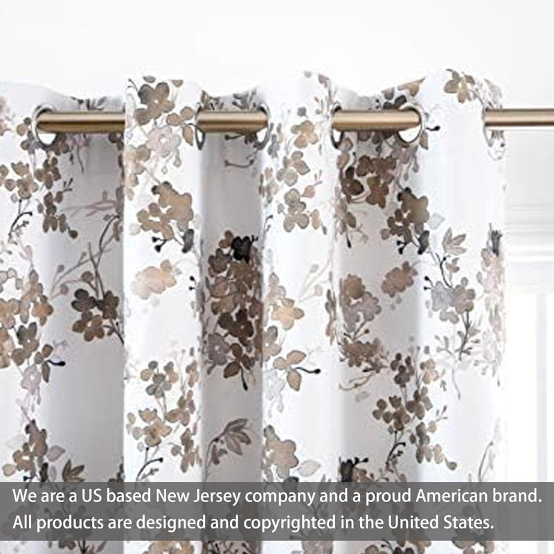 Bushton Blackout Curtain Pair, 52" W x 84" L