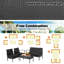 Ensemble de conversation pour patio en rotin 4 pièces Ashlay-923387900-923387903