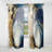 Dark Blue and Gold Strokes VI - Modern Curtain - Velvet Room Darkening - 1 panel-107827071