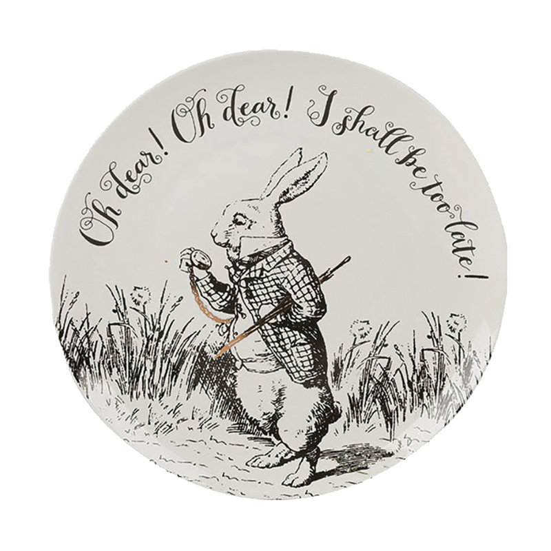 Alice in Wonderland 4 Piece Side Plate Set