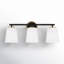 Argan 3 Light Frosted Dimmable Vanity Light
