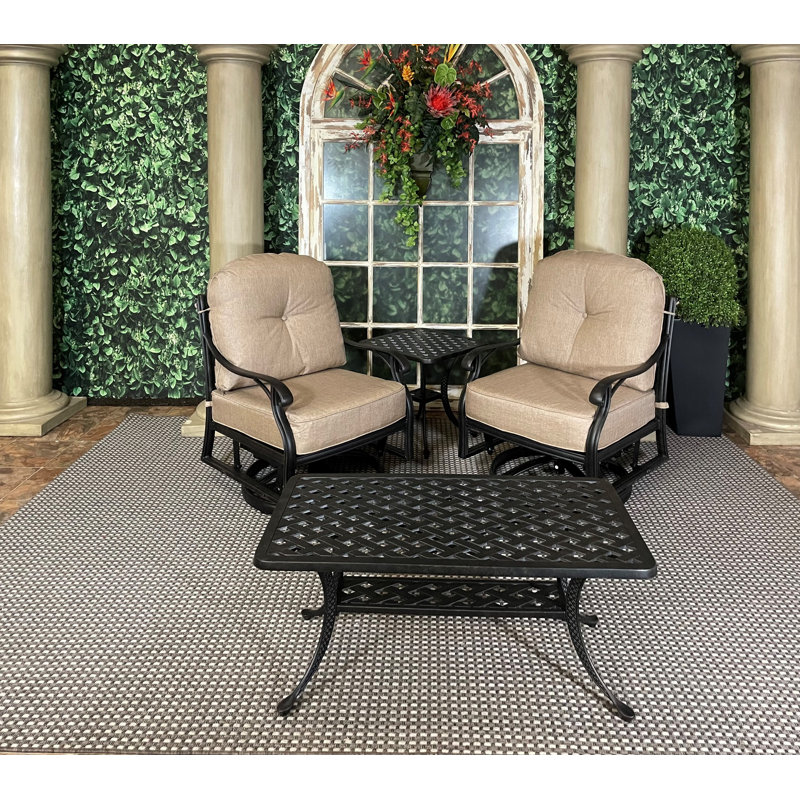Table d'appoint en aluminium Hawkesbury, H 21 po x L 21 po x l 21 po