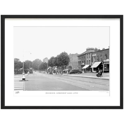 Dulwich, Lordship Lane C1955 by Francis Frith - Single Picture Frame Print