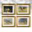 Ensemble de 4 reproductions encadrées "Vintage Landscape Lxxxvi"