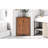Triangle Corner Freestanding Floor Cabinet With Adjustable Shelves, Brown , Closed Storage, - Proof, Ideal For Living Room Metal Hardware, Suitable Pantry And-1896196907